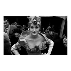 Monique Dutto, Metro Exit, Paris, JDF Soir, 1959 by Frank Horvat