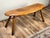 Vintage Hand Made Oak Wabi Sabi Bench Signed Neil Panyik For Sale In Boston - Image 6 of 9