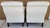 White Baker Furniture English Country Scroll Arm Lounge Chairs in White Herringbone Casters Pair For Sale - Image 8 of 17