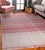 2020s 8x10 Maya Giselle Coral Geometric Modern Flatweave Wool Carpet Rug For Sale - Image 5 of 9