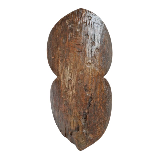 Antique Original Dogon African Wood Shield For Sale