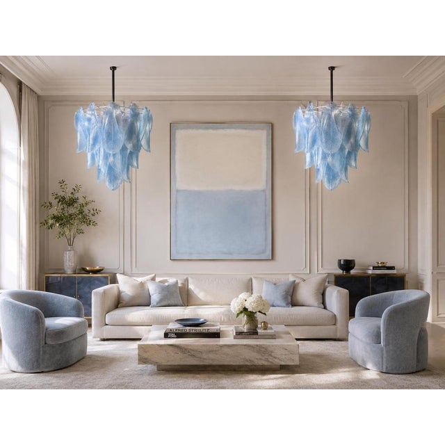 Italian Murano Glass Chandeliers, 1970s, Set of 3 For Sale - Image 15 of 16