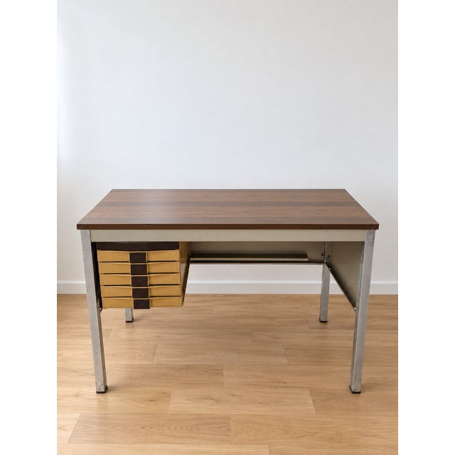 Vintage Modern Industrial Desk, 1960s For Sale - Image 10 of 10