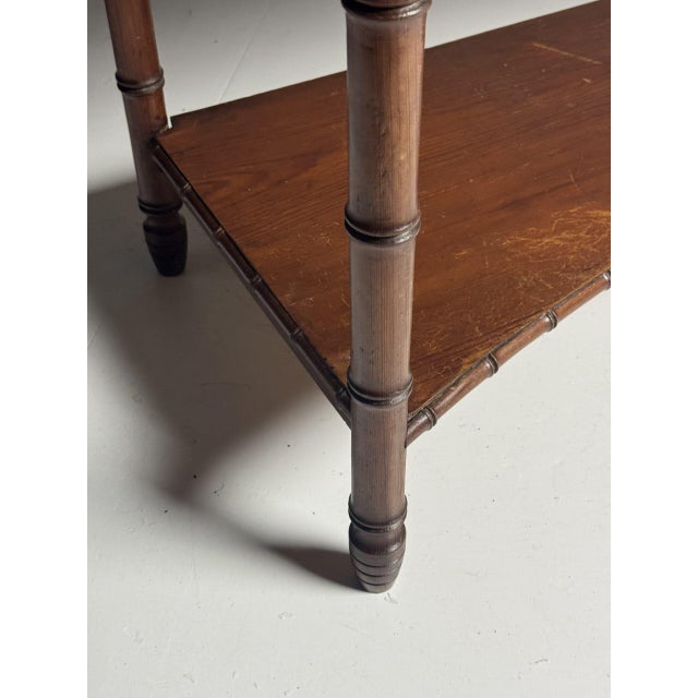 Antique Side Table in Faux Bamboo, 1900 For Sale - Image 11 of 18