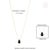 VRJewels 3.22 Carat Black Diamond Pear Solitaire Necklace in 14k Yellow Gold For Sale - Image 13 of 17