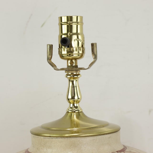 Art Deco Vintage Exquisite Tribal-Style Ceramic Ginger Jar Table Lamp For Sale - Image 3 of 9