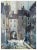 Old town 1983. Watercolor, acrylic on paper, 76x56 cm the central focus of the artwork is on an old town, a historic...