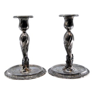 Silver Candelabras, Set of 2 For Sale