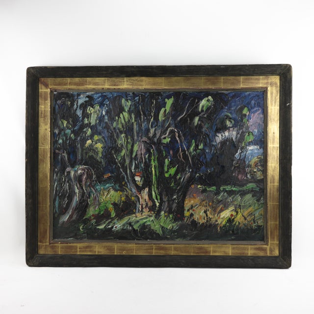 Emeric Vagh Weinmann (1919-2012) Oil Painting on Canvas: Trees and Flowers 68 For Sale - Image 12 of 12