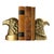 Brass Vintage Brass Bald Eagle Bookends For Sale - Image 8 of 9