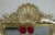 Vintage Decorative Arts Shell Pediment Brass / Bronze Mirror For Sale - Image 4 of 8