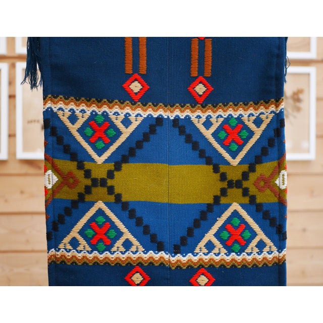 Blue Large Scandinavian Art Nouveau Wall Decoration, 1930s For Sale - Image 8 of 10