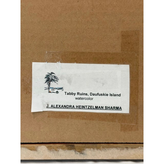 Tabby Ruins, Daufuskie Island - Original Watercolor by J. Alexandra Heintzelman Sharma For Sale - Image 10 of 11