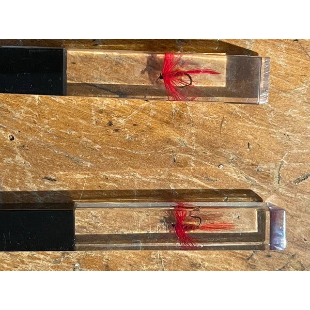 Swank Inc. Mid 20th Century Swank Lucite Handles With Fishing Lures Bar Tool Set- 4 Pieces For Sale - Image 4 of 6