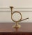 Vintage Mid 20th Century Solid Brass French Horn Candle Holder For Sale - Image 11 of 11