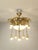 Metal Art Nouveau Ceiling Lamp with Lion Heads, 1900s For Sale - Image 7 of 15