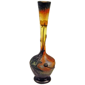 Art Nouveau Vase from Daum Freres, Lorraine, France, 1895-1900