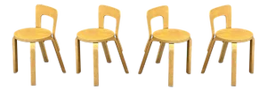Vintage Chairs Model 65 by Alvar Aalto for Artek, Set of 4
