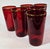 Ruby Red Gold Rimmed Ruby Tumblers - Set of 6 For Sale - Image 8 of 9