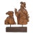 Circa 1800 Mounted Carved Oak Soldier Figures From Flanders For Sale