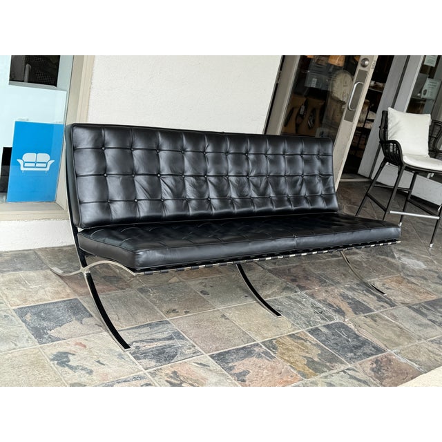 Interior Icons Barcelona Loveseat For Sale - Image 14 of 14
