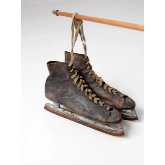 Vintage Ag Spaulding Silver Wing Ice Skates For Sale - Image 12 of 13