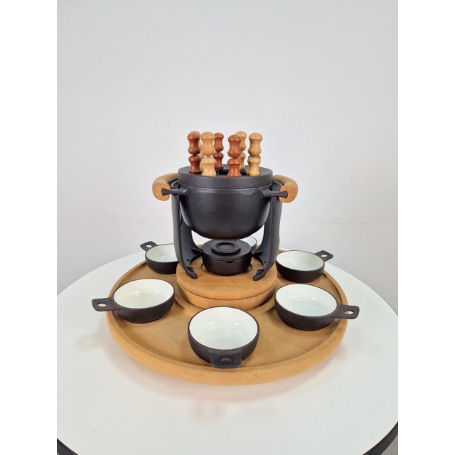 Vintage Fondue Set by Richard Nissen for Nissen, 1960s, Set of 2 For Sale - Image 10 of 10