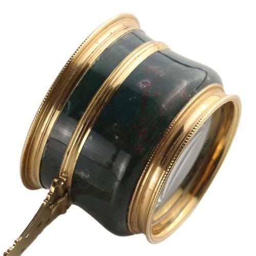 Magnifier in Gold Frame, 1890s For Sale - Image 6 of 7