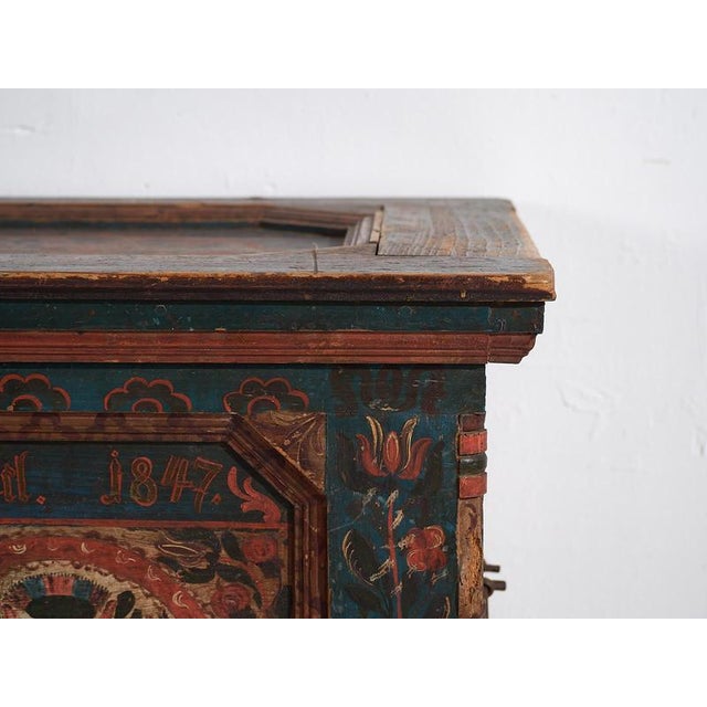 Hand Painted Trunk, 1847 For Sale - Image 14 of 18