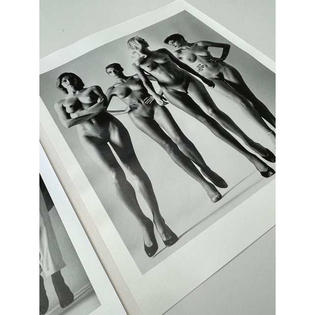 "Sie Kommen Nude, Paris 1981" by Helmut Newton Vintage Silver Gelatin Print For Sale In Miami - Image 6 of 11