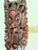 Mid 20th Century Vintage Indonesian Hand-Carved Horned Guardian Wall Mask With Inset Eyes For Sale - Image 5 of 12