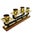 Art Deco 4-Armed Candleholder, Germany, 1950s For Sale - Image 9 of 12