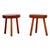 Wood Mid-Century Italian Alpine Fir Stools in the style of Charlotte Perriand, 1960s, Set of 2 For Sale - Image 7 of 18