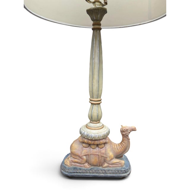Islamic Vintage Moorish Style Ceramic Camel Lamp For Sale - Image 3 of 11