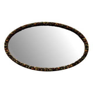 Gilt Oval Gesso Mirror, 1930s For Sale