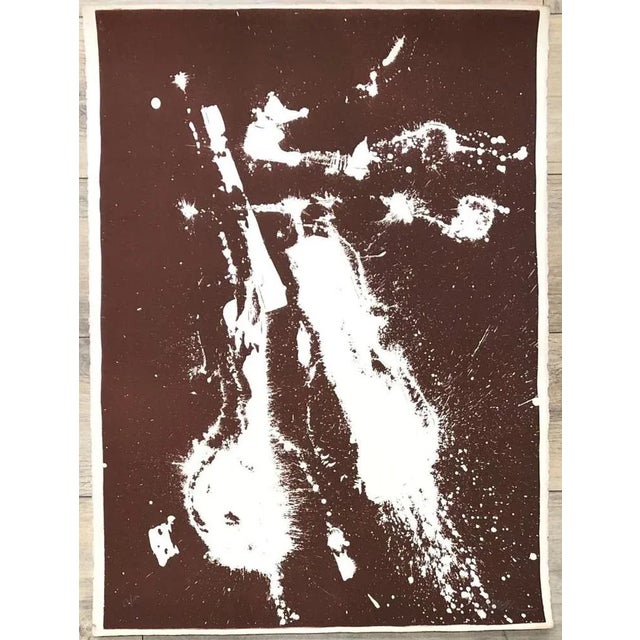 Arman Astract violin Original lithograph Handsigned in pencil Numbered / 100 copies Size 76 x 56 cm Very good condition...