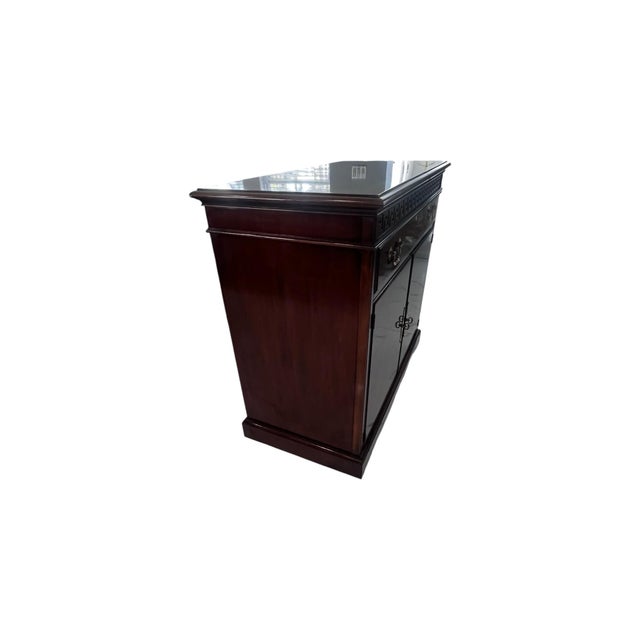 Late 20th Century Drexel Mahogany Expandable Server Cabinet For Sale - Image 11 of 14