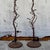 Vintage Boho Patinated Crystal Teardrop Floor Chandelier Lamps - a Pair For Sale - Image 9 of 12