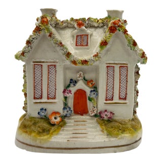 Early 20th Century Staffordshire Pastille Burner For Sale