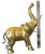 Vintage 1970s Large Solid Brass Elephant Sculpture — Hollywood Regency Statement Piece For Sale - Image 9 of 11
