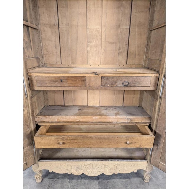 Large Vintage Stripped Norman Wardrobe For Sale - Image 6 of 12