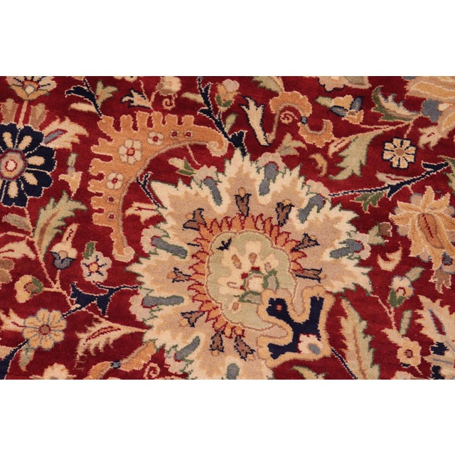 Shabby Chic Pak-Persian Red/Beige Wool Rug - 10'0'' X 14'8'' For Sale In New York - Image 6 of 8