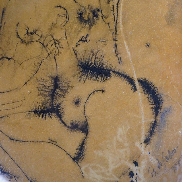 Giovanni Battista de Salvo, Composition, Ink on Masonite, 1950s, Framed For Sale - Image 10 of 15