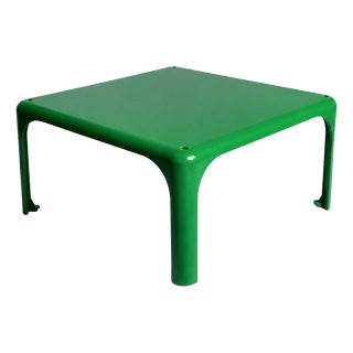 Green Demetrio 45 Stacking Table by Vico Magistretti for Artemide, 1970s For Sale