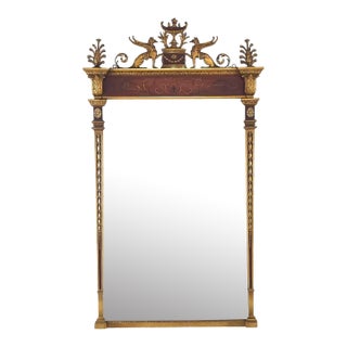 Edwardian Neoclassical Mirror, England Circa 1910 For Sale