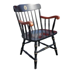 1980s University of Cincinnati Black and Gilt Windsor Chair