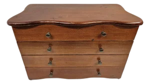 Four Drawer Wooden Jewelry Chest Box