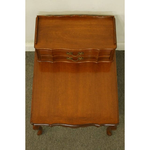Colonial Manufacturing Colonial Style Solid Cherry 24x30" Accent Step End Table 331-31 For Sale - Image 4 of 13