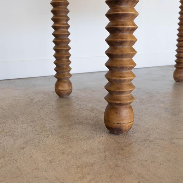 1940s French Wood Table by Charles Dudouyt For Sale - Image 12 of 12