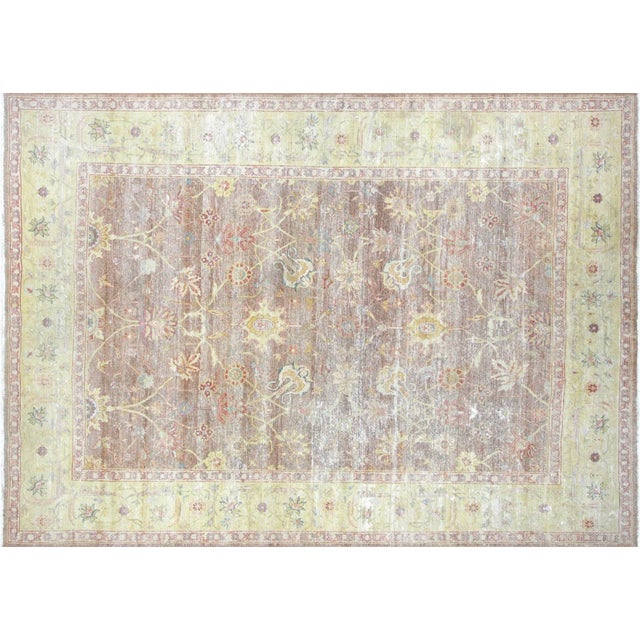Textile 1980s Egyptian Tabriz Rug For Sale - Image 7 of 7